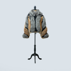 Sunset Blaze Silver & Red Fox Two-Tone Jacket