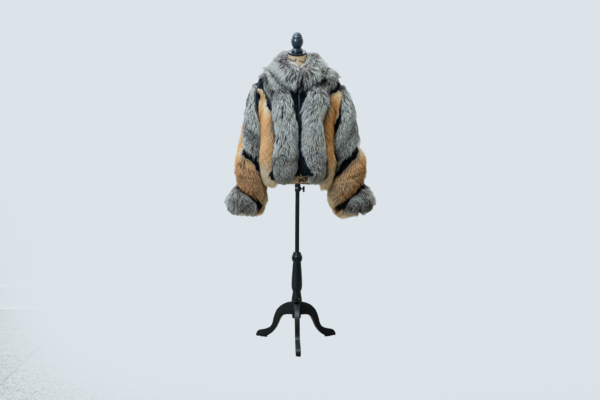 Sunset Blaze Silver & Red Fox Two-Tone Jacket