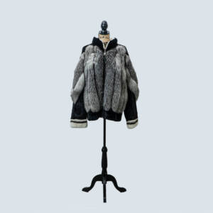 WOMENS  FOX MINK VARSITY JACKET