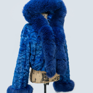 Royal Indigo Mink Hoodie: Where Class Meets Funk